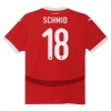 Maglia ufficiale Austria Romano Schmid 18 Casa Euro 2024 per Uomo